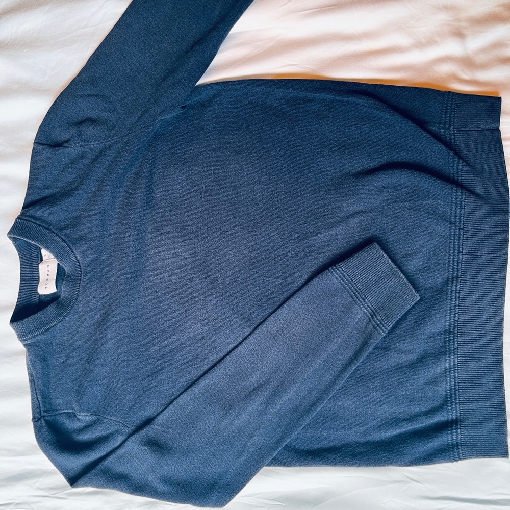Topshop Topman Twisted Classic Fit Crewneck Sweater